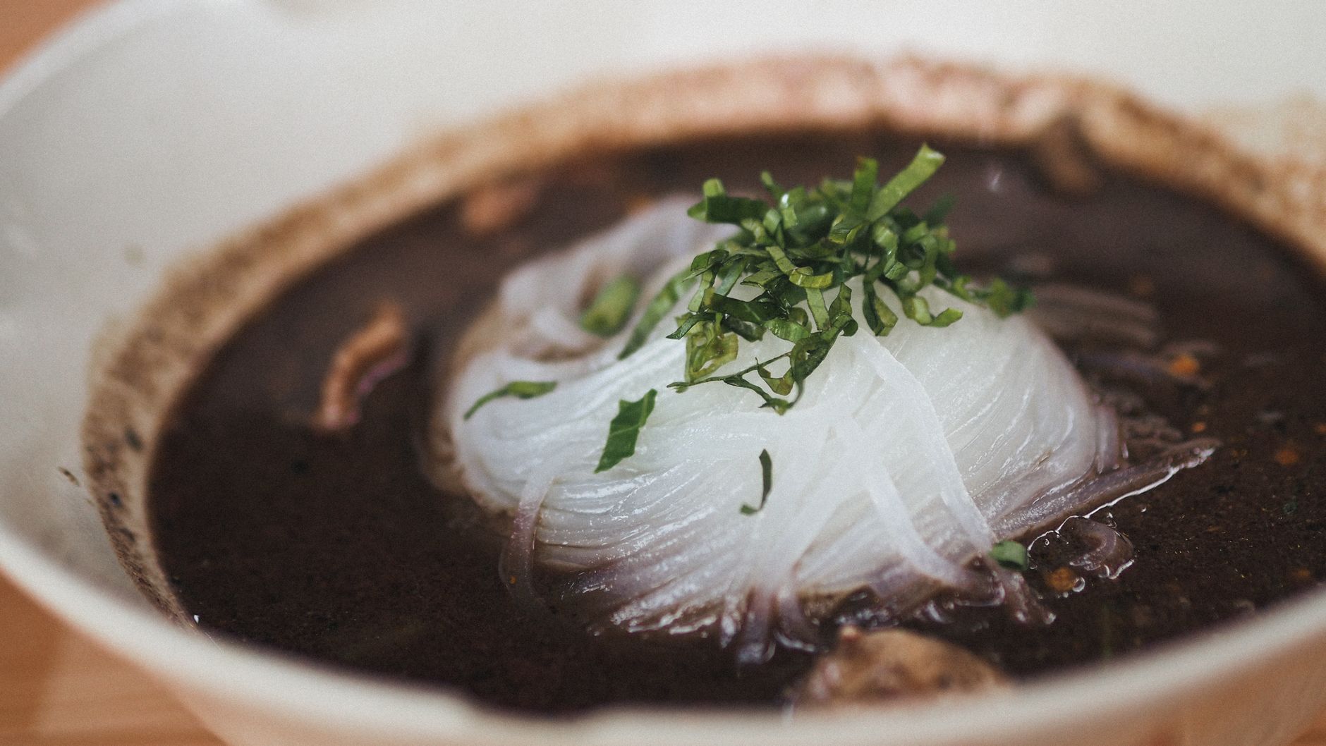 Boat Noodles at Boat Noodle Alley Bangkok Thailand hidden gem Thai Street Food