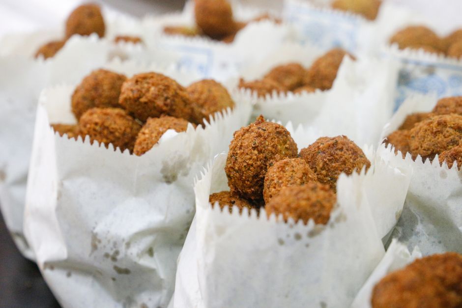 Falafel at Falafel Hakosem Tel Aviv Israel