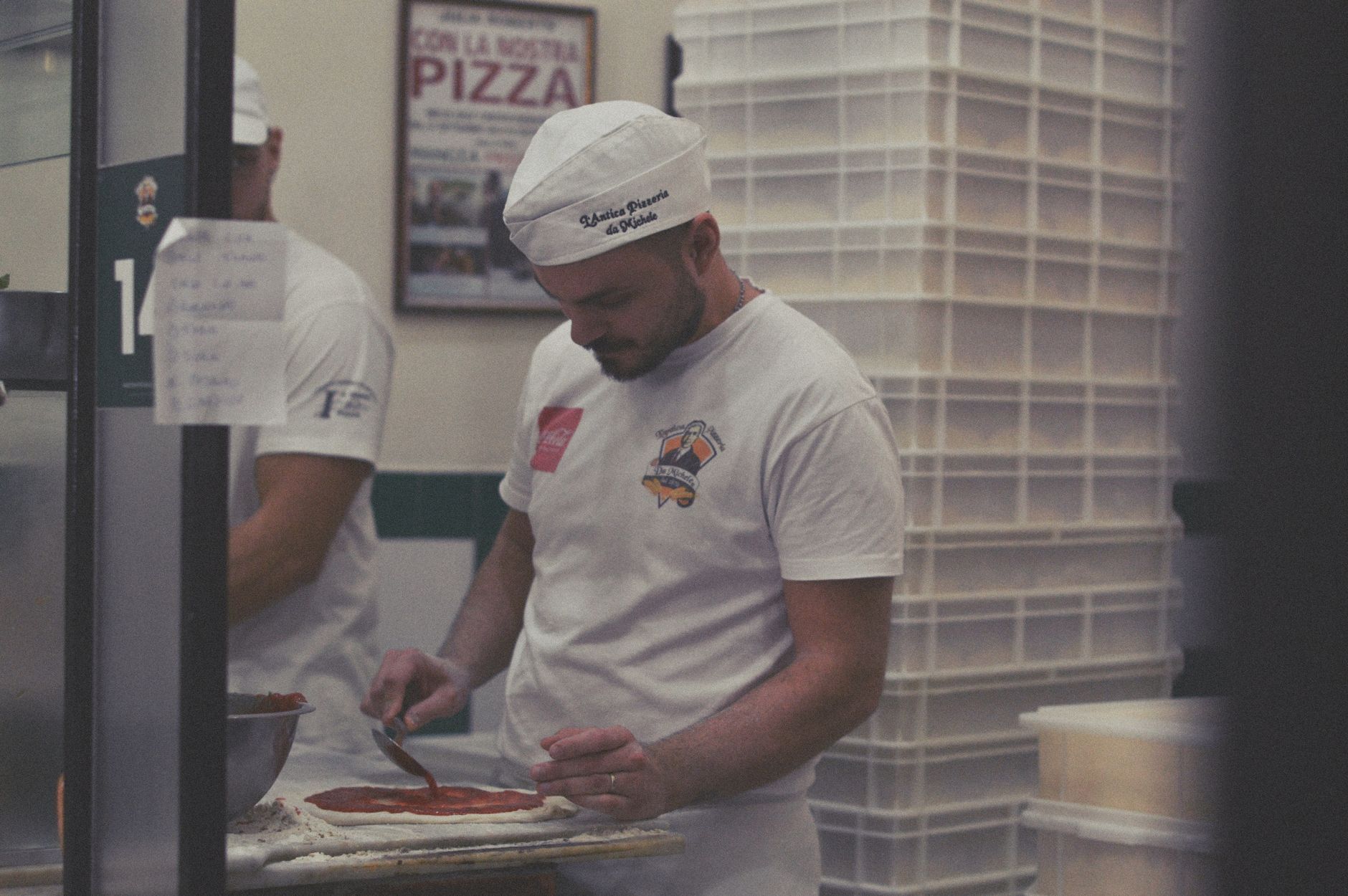 L'Antica Pizzeria da Michele Naples interior dining atmosphere
